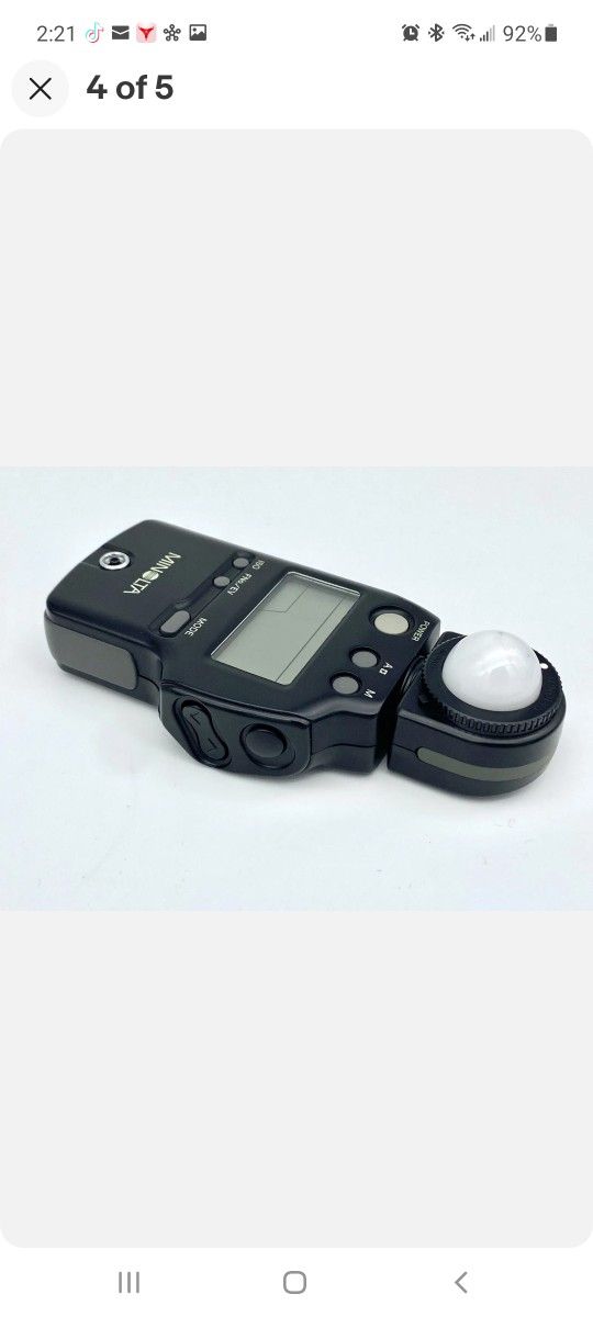Minolta Auto Meter IVF IV F Light Meter Exposure Meter - Works Perfectly