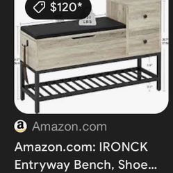 Entryway Shoe Bench