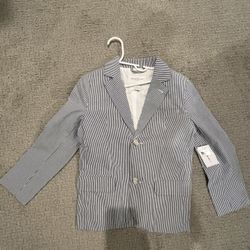 Boys New Seersucker Blazer 