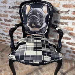 Frenchie Bulldog Accent Chair