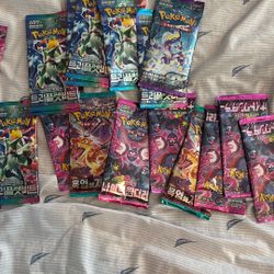 Korean Pokemon Card Pack $1 Each
