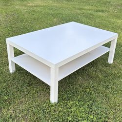 Ikea White Large Coffee Table With Storage