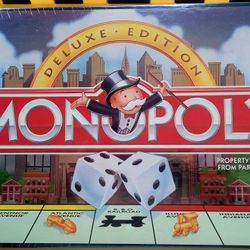 MONOPOLY Deluxe Edition Board Game – Brand New, Sealed – Parker Brothers