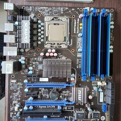 MSI X58 PRO-E  MOTHERBOARD AND XEON 5660