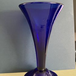 Vase Cobalt Blue 8” X4” 