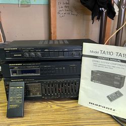 VNTG Marantz Integrated Amp/ Tuner PM150&ST150  & RV351 Dolby Surround Processor w/ manuals & working Remote WORKING