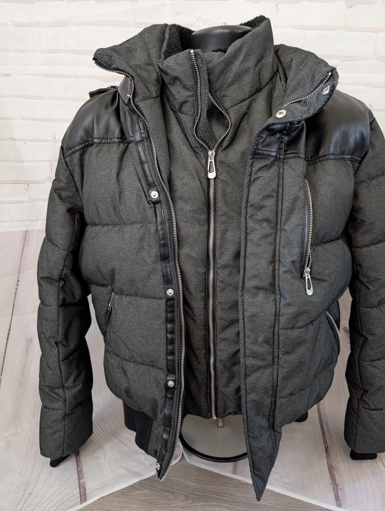 Noize Men's Puffer Jacket Size M