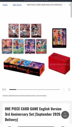 one piece card game english version 3rd anniversary set