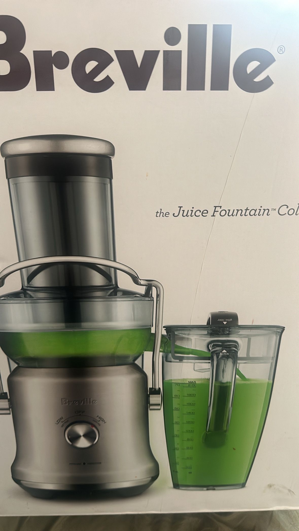 Breville Juice Fountain Cold Plus Brushed Stainless Steel BJE530BSS: 1000W Electric Juicer, 2 Speeds, 