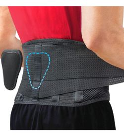 Sparthos Back Brace for Lower Back Pain - Immediate Relief from Sciatica, Herniated Disc, Scoliosis - Breathable Design With Lumbar Support Pad - For 