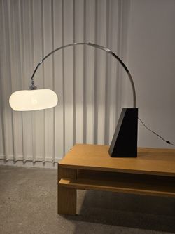 Vintage Chrome Arc Lamp