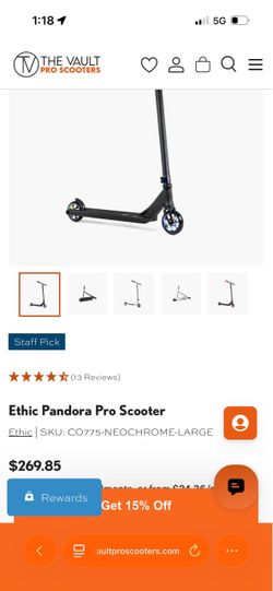 Ethic Pandora Pro Scooter – Like New – $230 OBO