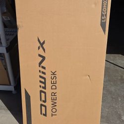 Dowinx Gaming Tower Desk - WHITE