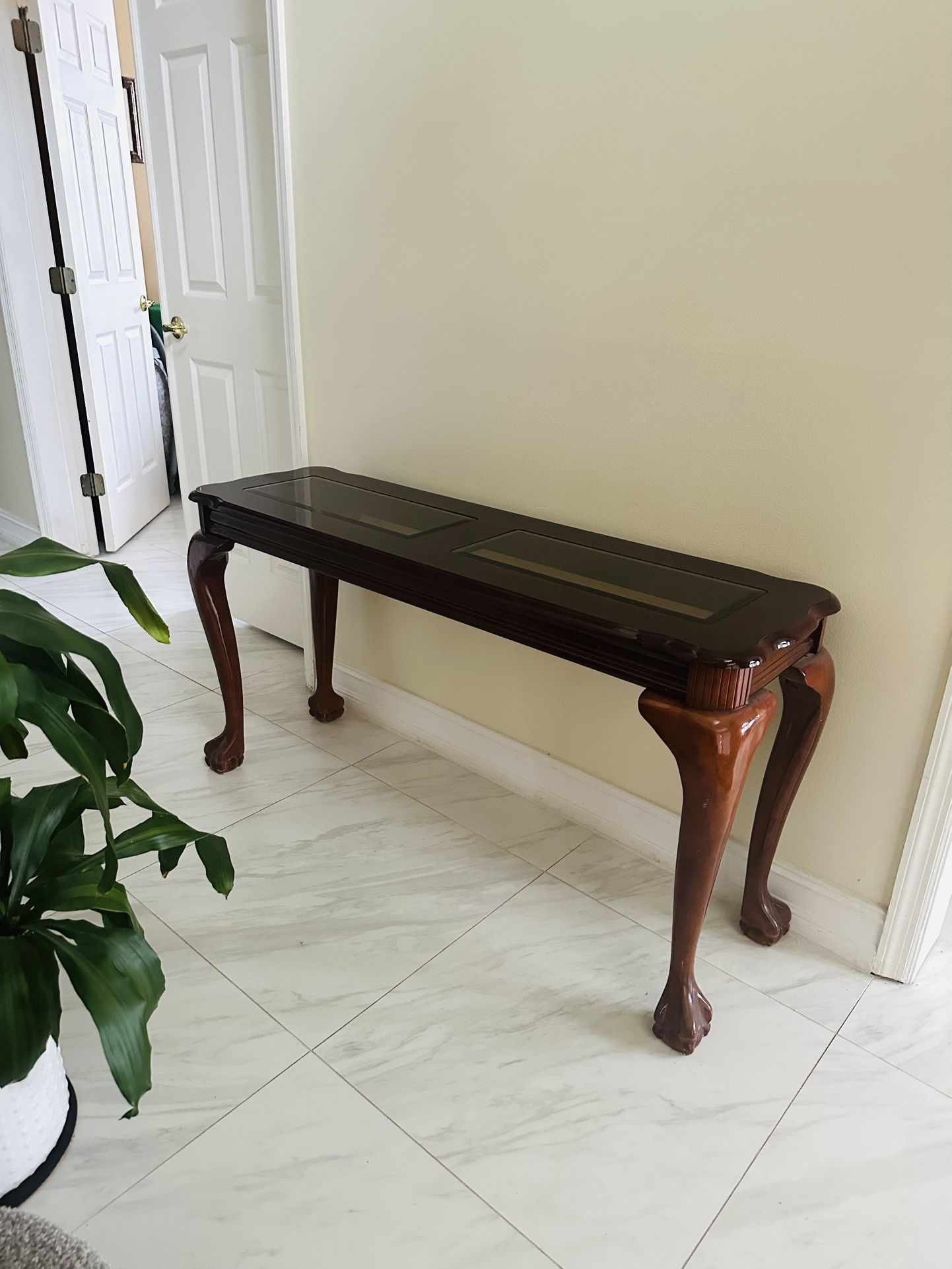 Console Table With Glass Top
