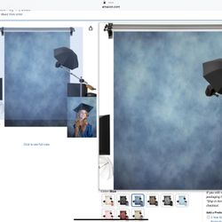 Blue Photo Backdrop 8x10