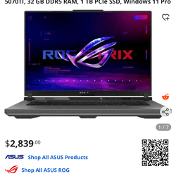 Gaming Laptop ROG Strix G614PR