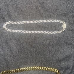 Diamond Prong Cuban Necklace