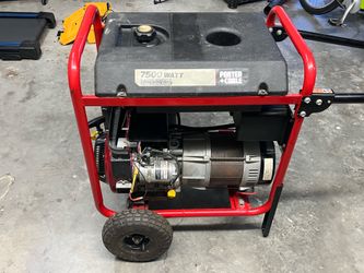 Porter Cable 7500w generator