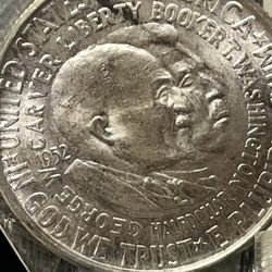 1952-P  Washington/Carver 50c Silver Commemorative OGP BU