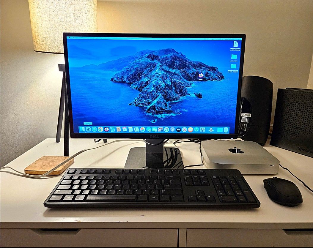 Apple Mac Mini A1347 With Monitor, Mouse & Keyboard