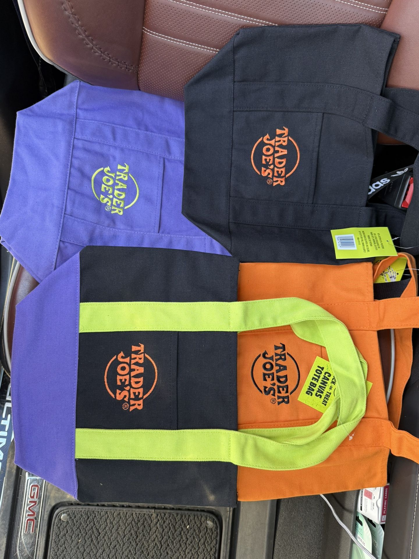 Set 4 Tj Tote Bags