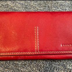 kenneth cole new york red wallet