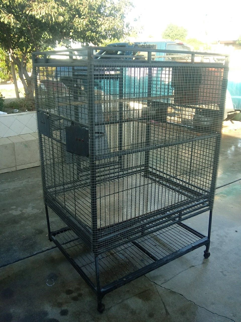 Big bird cage bout 4 feet tall and 3 feet wide