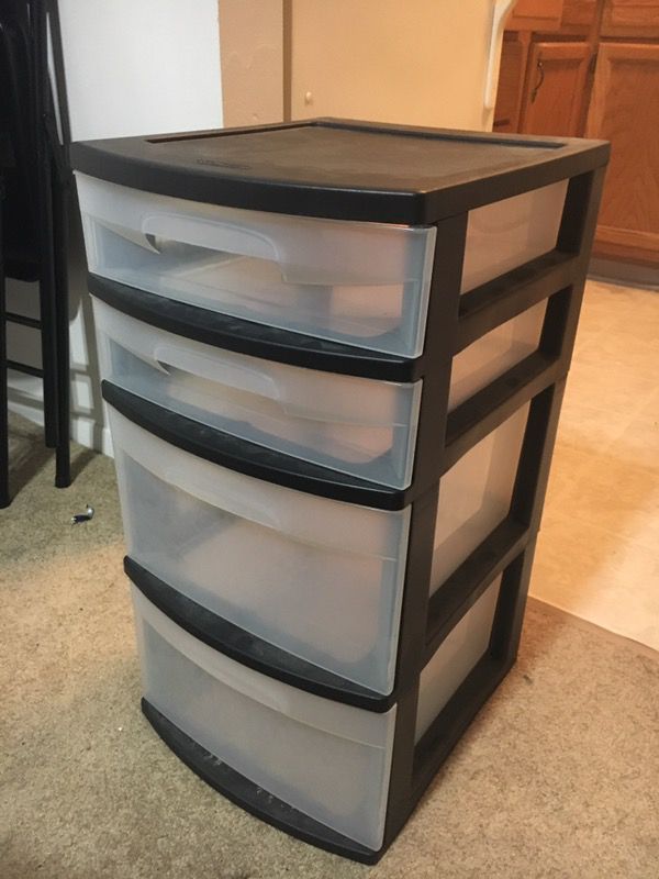 Sterilite 4 Drawer Tower Black For Sale In Colonie Ny Offerup