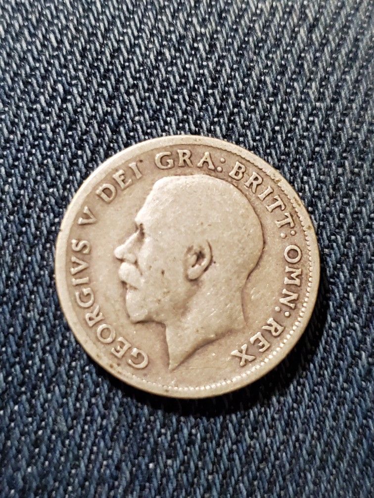 1914 Great Britain Six Pence Silver Coin!