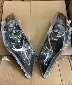  Pair 2012 2013 2014 Toyota Camry Headlights Assembly Headlamps Projector Black Housing left right side 