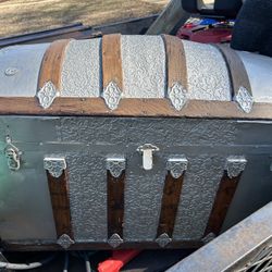 vintage steamer trunk