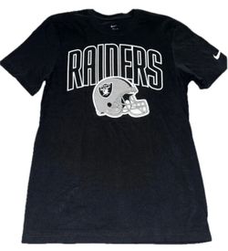 Las Vegas Raiders Nike Black T Shirt Mens Small & 2XL New Helmet Logo