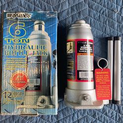 NEW Rally 6-Ton Hydraulic Bottle Jack - 12,000-lb Capacity