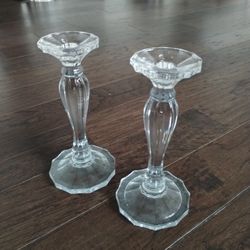 Crystal Candlestick Holders