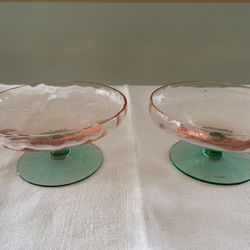 Vintage Depression Ware Dessert Dishes 