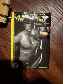 Everlast leather weight lifting belt