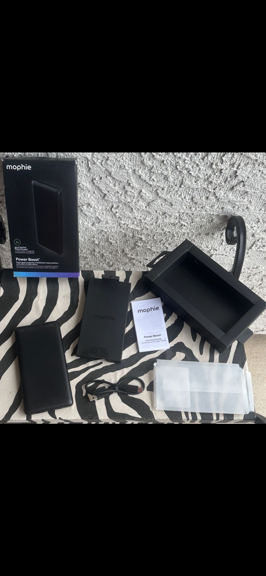 Mophie Power Boost 10,000 mAh portable power bank-brand new, never used.