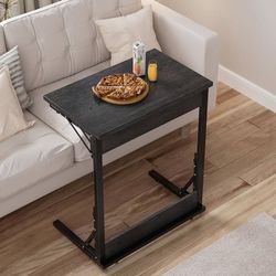 24" Wide Folding C-Shaped End Table
