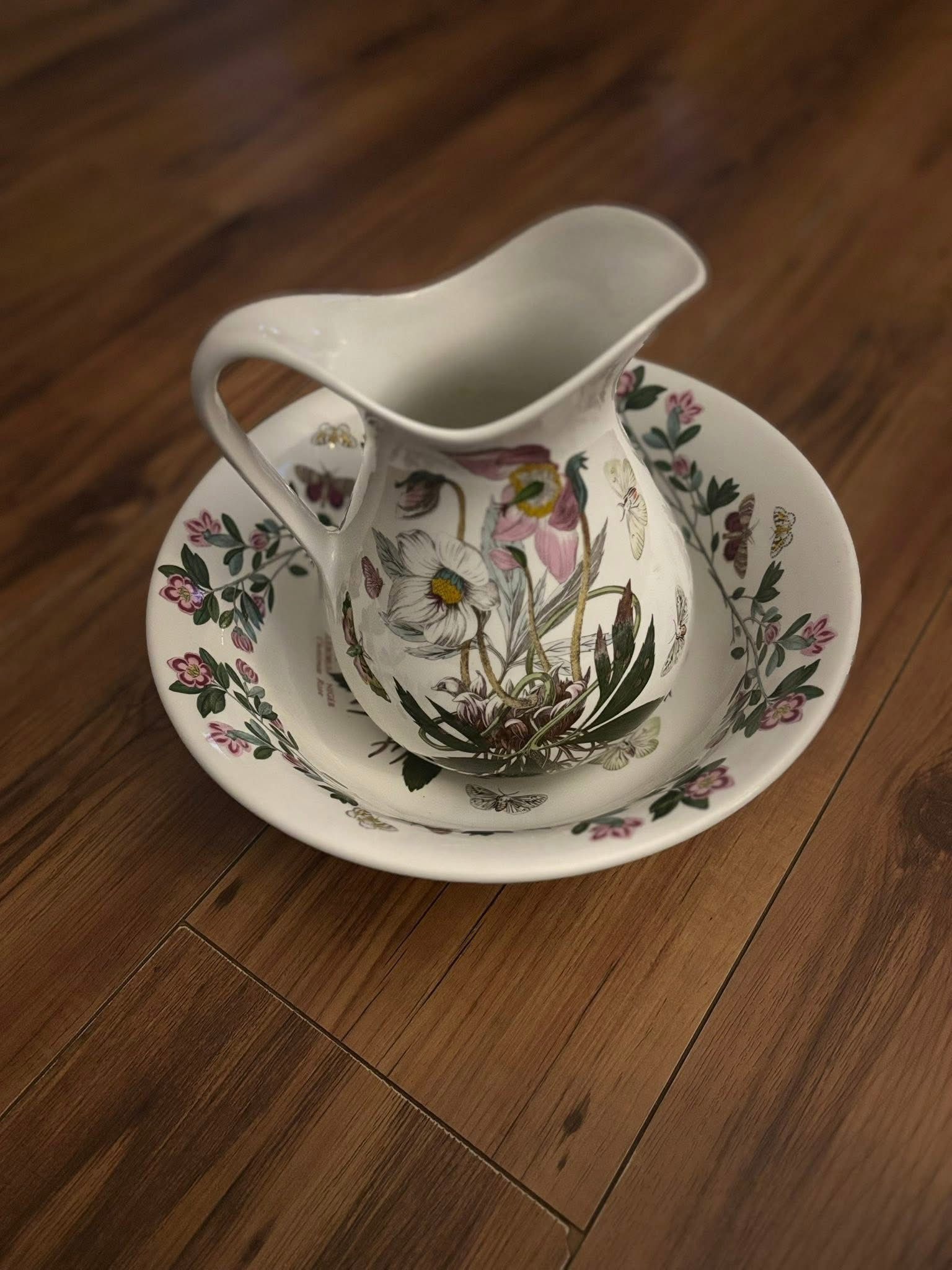 Vintage Portmeirion “The Botanic Garden” Ewer & Basin