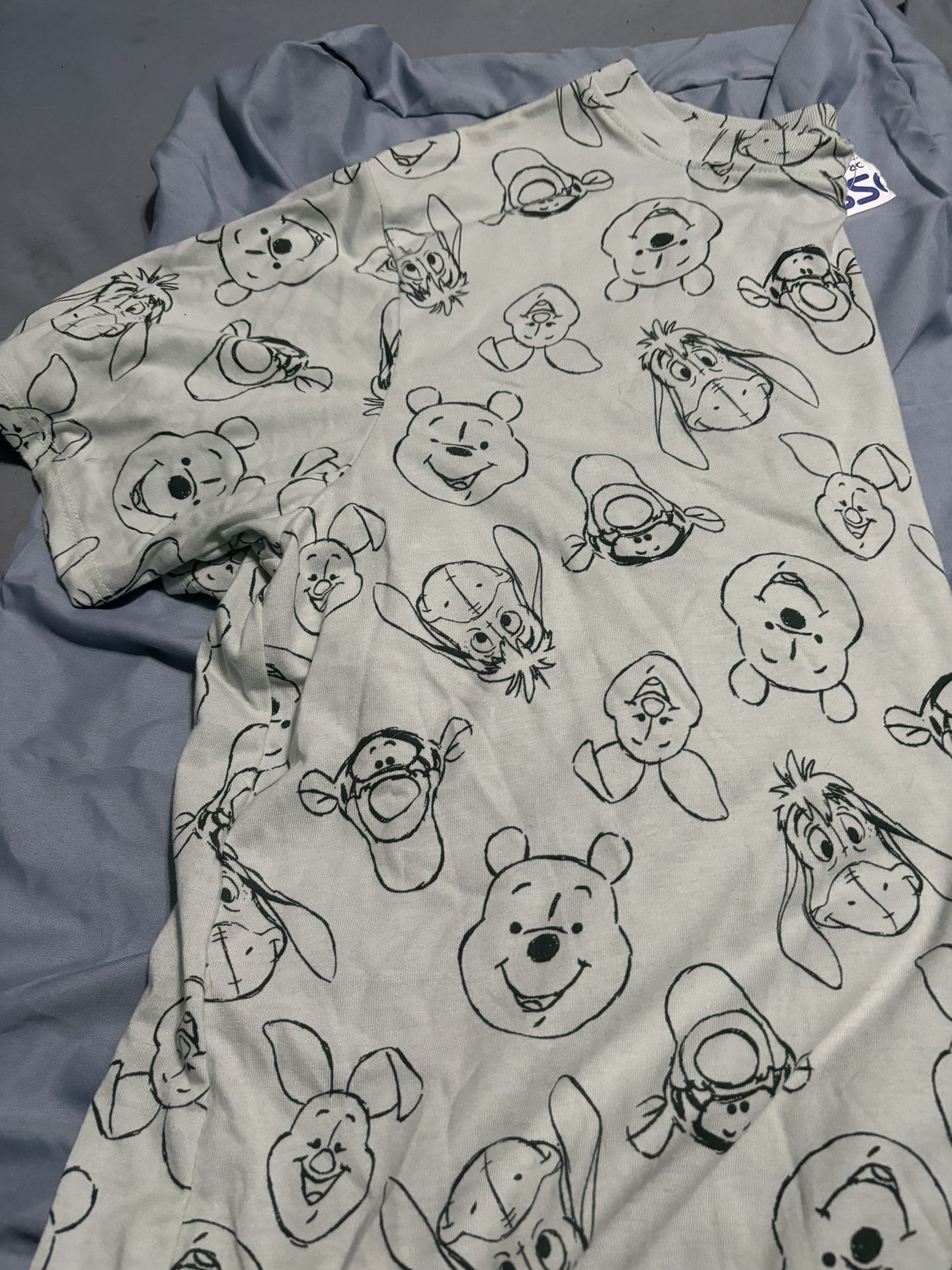 Mint green Winnie the Pooh plus size shirt 2X
