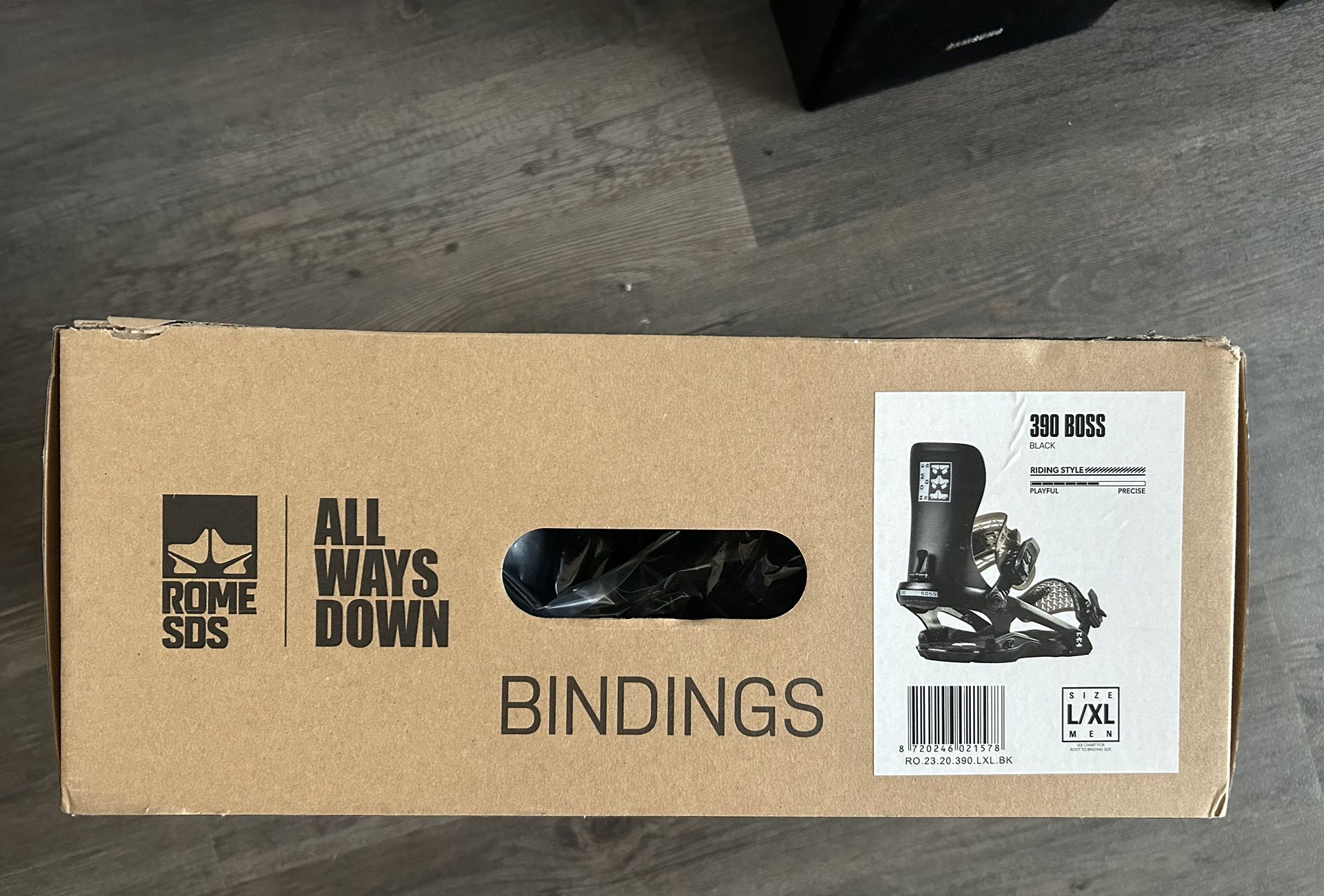 *UNUSED* Rome 390 Boss Snowboard Bindings L/XL Men’s