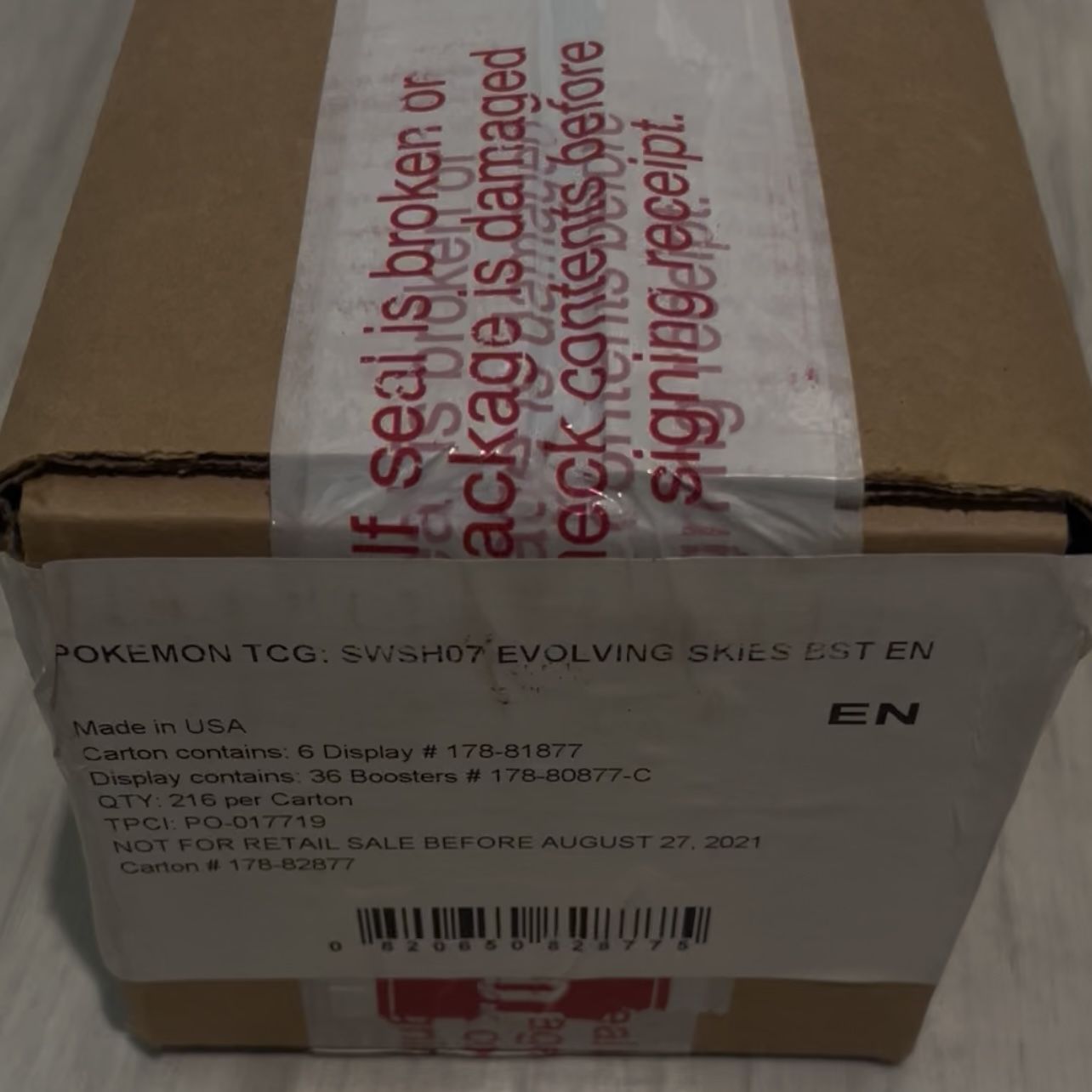 Pokemon Evolving Skies Booster Box Sealed Case 1st Print