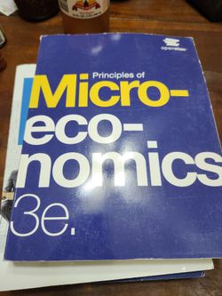 New Principles of Microeconomics 3e Paperback book.