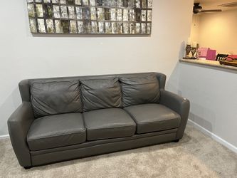 Genuine Leather Couch. “Leather Italia USA”