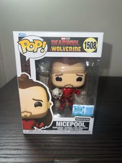 VAULTED LIMITED EDITION 9500 PIECE EXCLUSIVE Nicepool Funko Pop #1508 Marvel Deadpool Disney LE MCU
