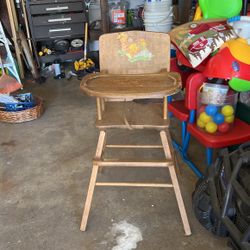 Wooden High Chair 