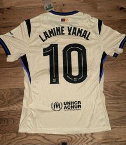 CLUB DEPORTIVO BARCELONA LAMINE YAMAL SOCCER JERSEY $45. CASH PLEASE!!