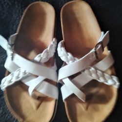 White New Sandles Size 9 