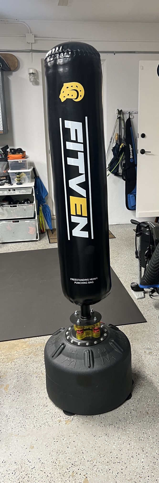 Punching Bag With Gloves