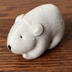 1994 Amazing Wildlife McDonalds Happy Meal Toy #8 Polar Bear Plush Toy